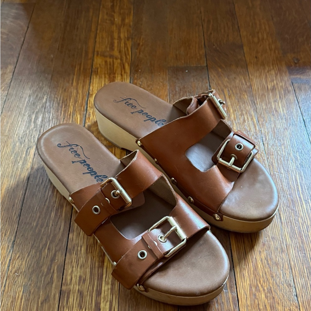 Free People Brown Slide Sandal/Clogs